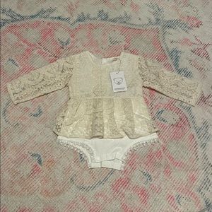 NWT Lace skirted bodysuit size 6-12 months